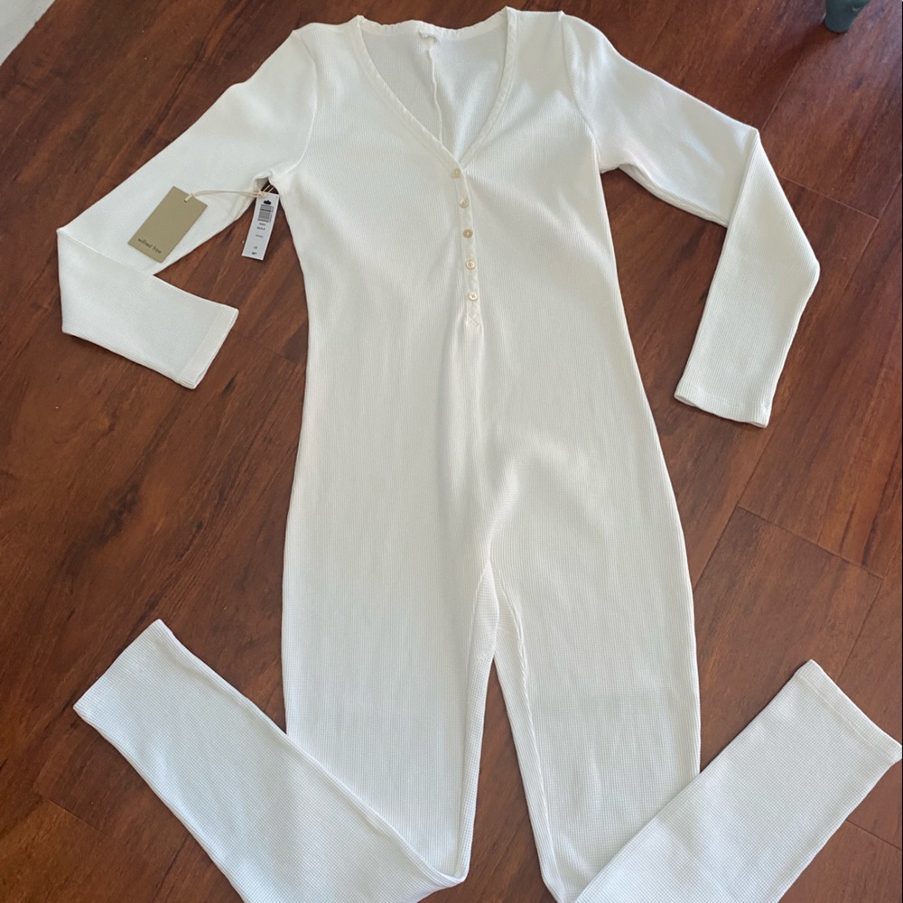 Aritzia Wilfred Free Kayla Waffle Onesie NWT